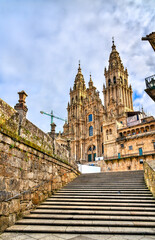 Cathedral of Santiago de Compostela, UNESCO world heritage in Galicia, Spain