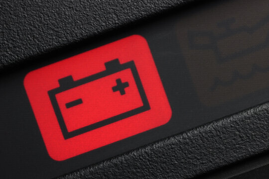 battery warning light in car dashboard