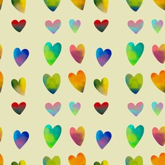 Seamless valentines pattern with hearts for postcard and gifts and cards 
