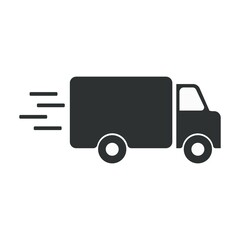 Fast shipping delivery truck