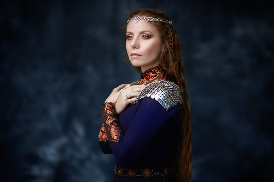 beautiful medieval queen