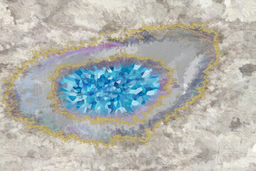 Abstract background imitating blue agate stone