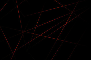 Abstract black with red lines, triangles background modern design. Vector illustration EPS 10.