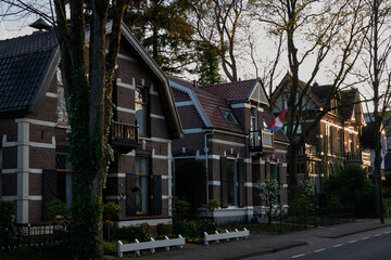 Apeldoorn, Netherlands - April 19, 2022 - A street close the center of the town at the beginning of...