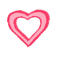 Heart set. Valentine's Day .Vector flat illustration.