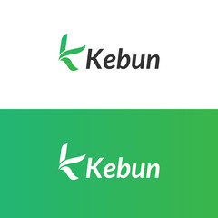 simple modern minimal letter k logo design vector