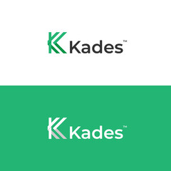 simple modern minimal letter k logo design vector