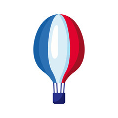 france flag balloon air hot