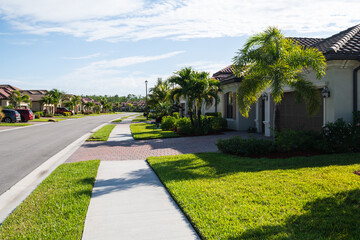 Bonita Springs golf neighborhood community, real estate background Florida