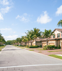 Fototapeta na wymiar South Florida real estate market background concept