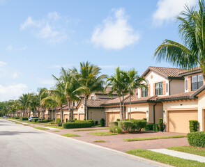 Fototapeta na wymiar South Florida real estate market background concept
