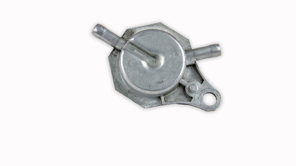 vacuum pump for scooter. vacuum valve for gasoline in the carburetor on a white background