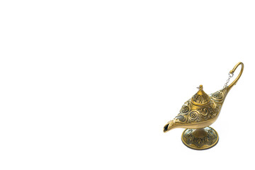 Wish lamp, the lamp from which the genie