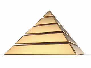 Golden pyramid 3D