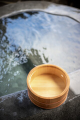 日本の温泉　露天風呂