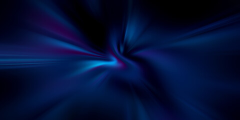 Abstract blue tone of high speed moving light

