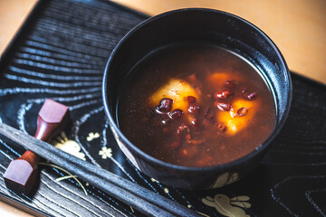 ぜんざい　日本の甘味