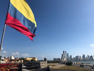 flag on the beach