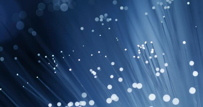 Close up of optical fiber