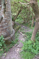 Indian Queens defunct mining bone yard Cornwall England uk