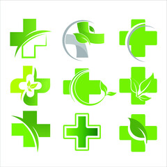 set of signs medical icons 