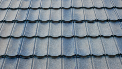 texture of blue roof tile