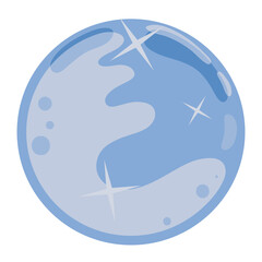 crystal sphere blue