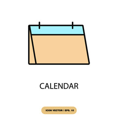 calendar icons  symbol vector elements for infographic web