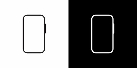 Simple smartphone icon vector. Modern cellphone symbol