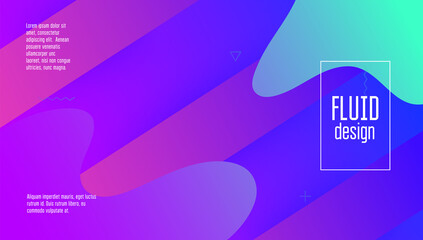 Liquid Background. Minimal Layout. Wave Landing Page. Colorful Template. Color Geometric Design. Gradient Journal. Purple Hipster Cover. Graphic Frame. Lilac Liquid Background