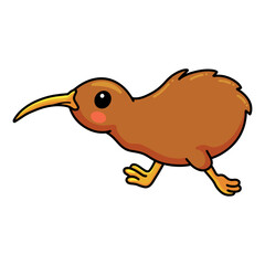 Cute little kiwi bird cartoon