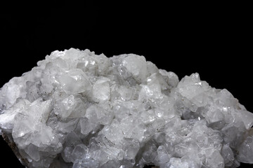 View of colemanite (boron mine). It, which is a mineral-rich type of boron, is crystallized in mono clinical system. İt is found as big, shiny, transparent crystals inside the ore pockets in clays.