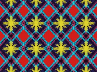 hand painted fabric art ikat style indigenous ethnic clothing background abstract