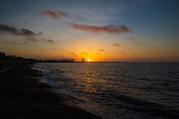 beach twilight sunrise 