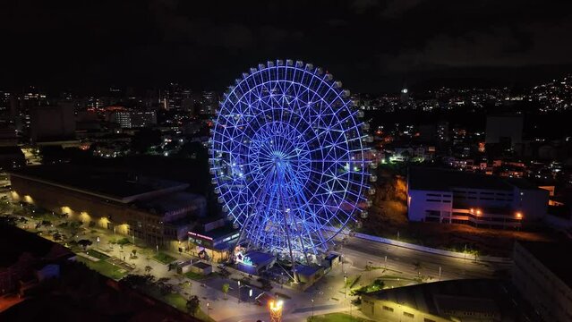 Rio de Janeiro Brazil. Panoramic view of downtown Rio de Janeiro Brazil. Tourism landmark of Rio de Janeiro Brazil. Coast overview of downtown city Rio Brazil.