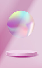 Realistic showcase podium, great for product display and scene background.