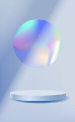 Realistic showcase podium, great for product display and scene background.