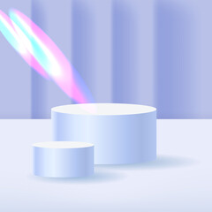 Realistic showcase podium, great for product display and scene background.