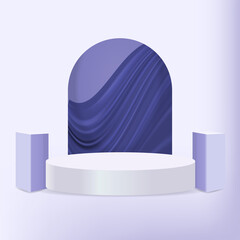 Realistic showcase podium, great for product display and scene background.