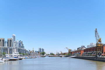 View of Puerto Madero, modern district of Buenos Aires, Argentina