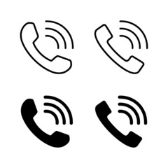 Call icons vector. telephone sign and symbol. phone icon. contact us
