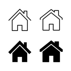 House icons vector. Home sign and symbol