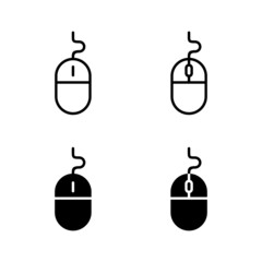 Mouse icons vector. click sign and symbol. pointer icon vector.