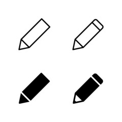 Pencil icons vector. pen sign and symbol. edit icon vector