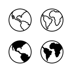 World map vector. Worldmap sign and symbol. Globe icon