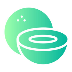 coconut gradient icon