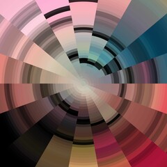 Pink blue circular texture, abstract background with circles