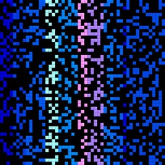 Blue dark playful abstract background with squares