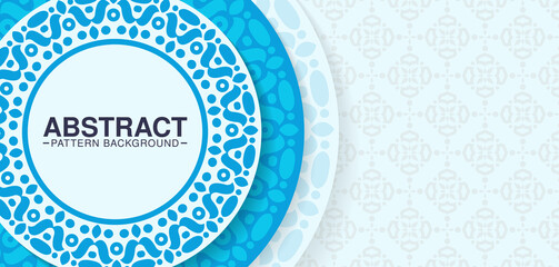 blue circle pattern background design