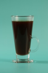 black coffee in glass